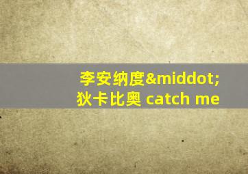 李安纳度·狄卡比奥 catch me